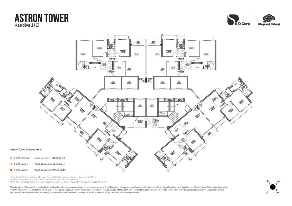 Astron Tower Floor Plan - Sarova Kandivali