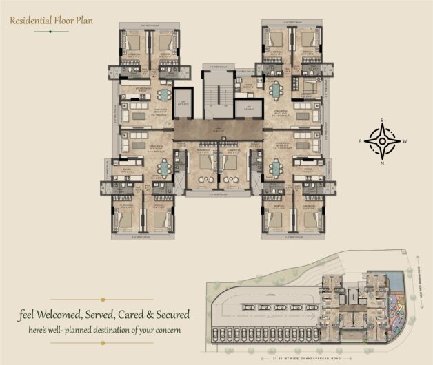 Prasanna Jeevan 32C Residential Floor Plan